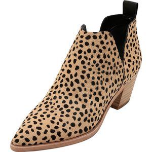 Dolce Vita Leopard Calf Hair Sonni Booties Size 10 Women's Boots